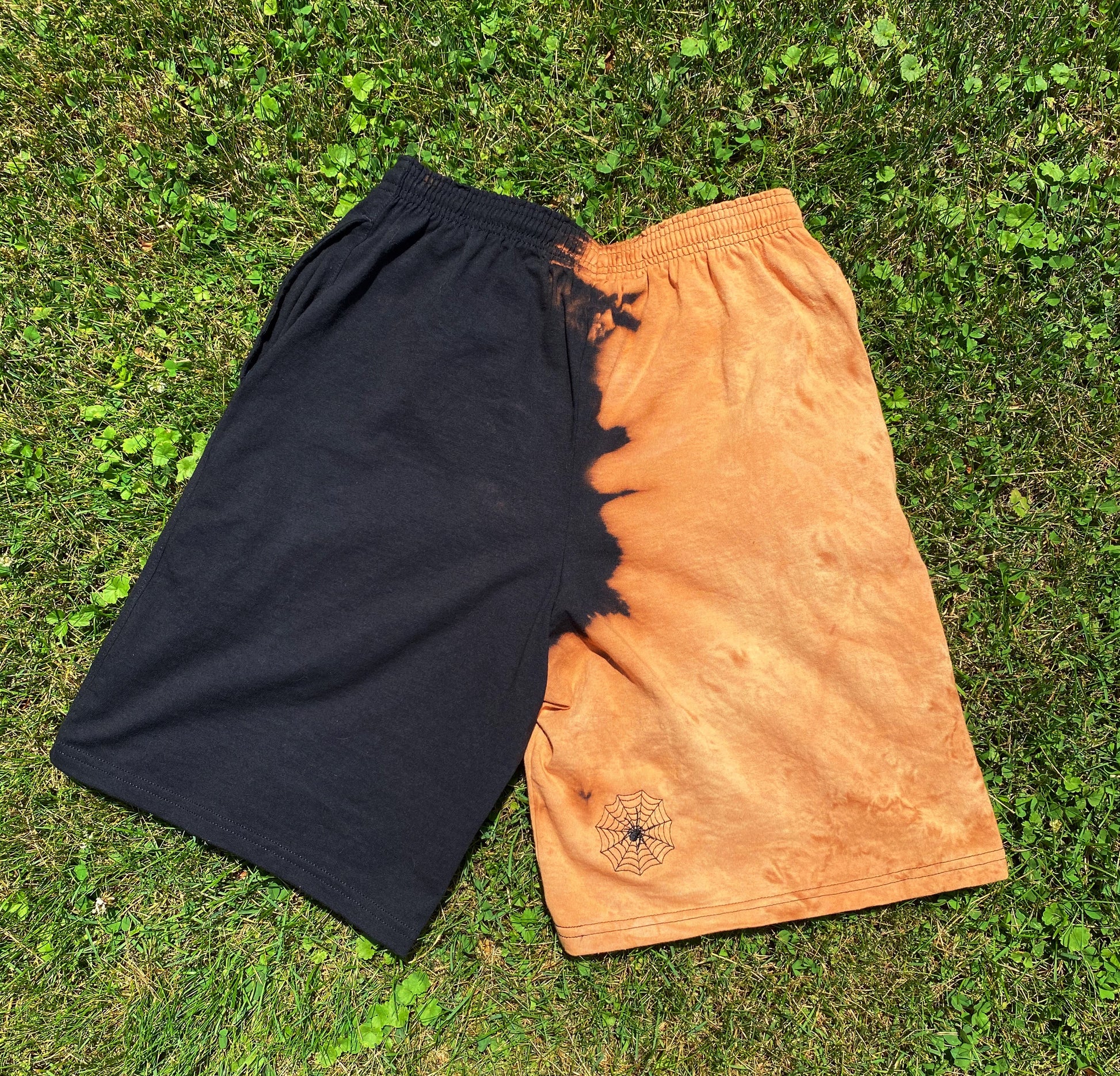 Sunburst shorts by Unapologetic Youth x Champion, casual athletic shorts with vibrant sunburst design and comfortable fit.