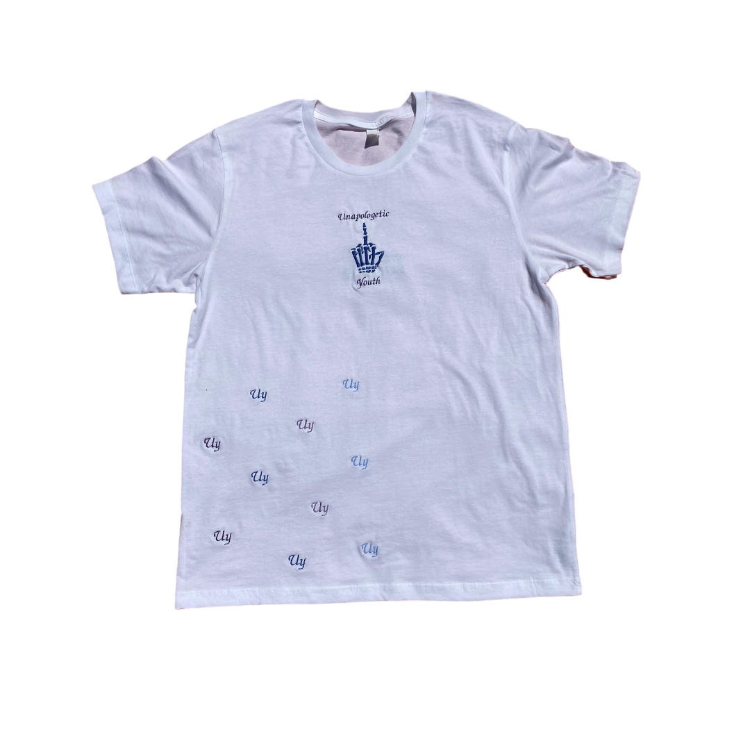 Unapologetic Youth Dark Matter T-shirt featuring a dark, cosmic-inspired graphic design on soft, comfortable fabric.