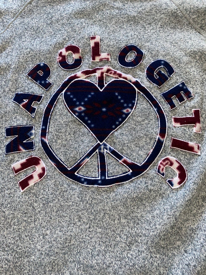 Unapologetic Youth x Patagonia fleece jacket in black, showing its cozy fabric and stylish design.