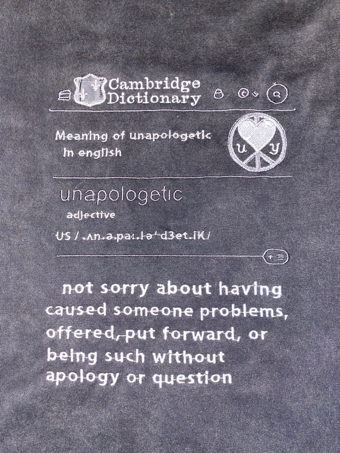 Unapologetic Youth Hi-Definition long sleeve shirt in black, featuring a sleek design and comfortable fit.