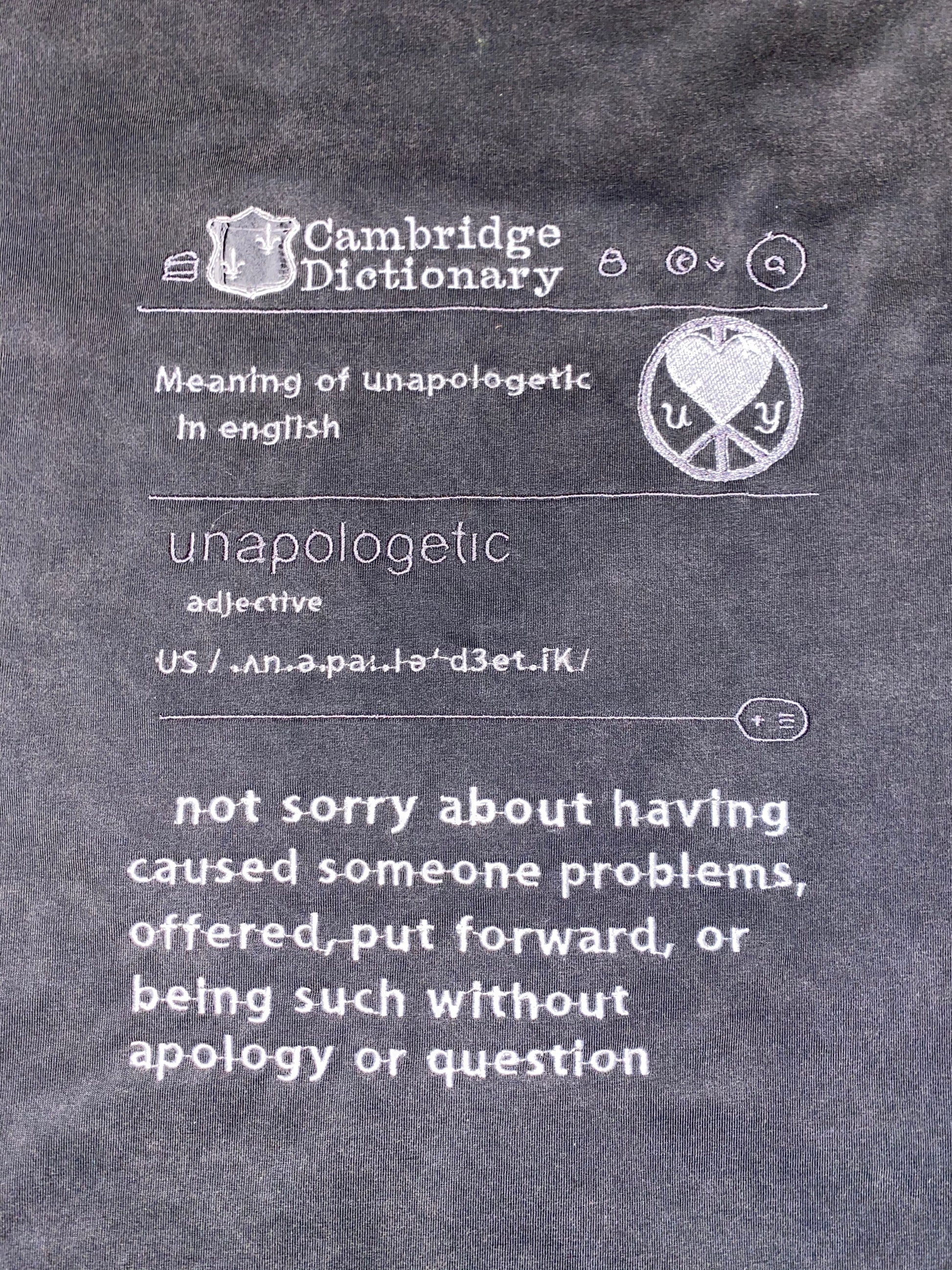 Unapologetic Youth Hi-Definition long sleeve shirt in black, featuring a sleek design and comfortable fit.