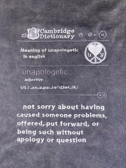 Unapologetic Youth Hi-Definition long sleeve shirt in black, featuring a sleek design and comfortable fit.
