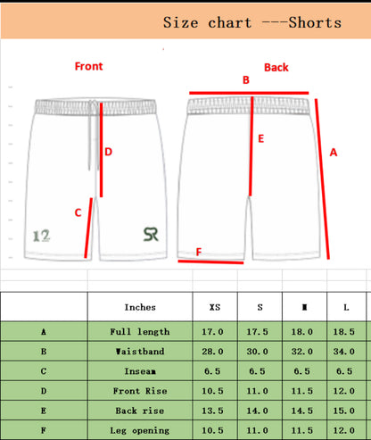 Unapologetic Youth F*CK OFF shorts with bold printed design, casual fit, and comfortable fabric, shown on a hanger.