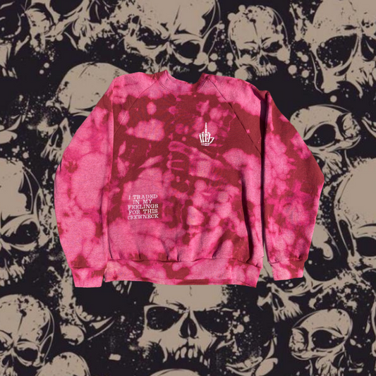 Unapologetic Youth crewneck sweatshirt with bold "Pain" graphic print on front, casual fit, soft fabric, in black color.