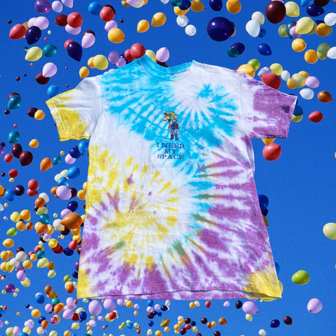 Unapologetic Youth Spaceman Nebula T-Shirt featuring cosmic space design on soft fabric, ideal for casual wear.